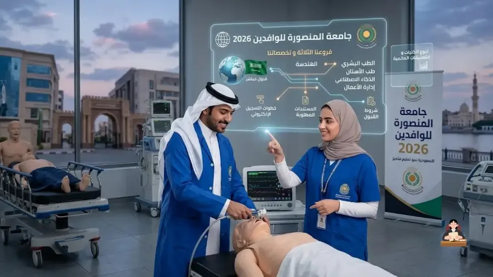 جامعة المنصورة للوافدين 2026 دليل الكليات والرسوم بمصر