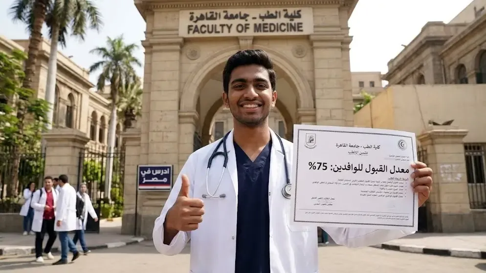 معدل قبول الطب في جامعة القاهرة