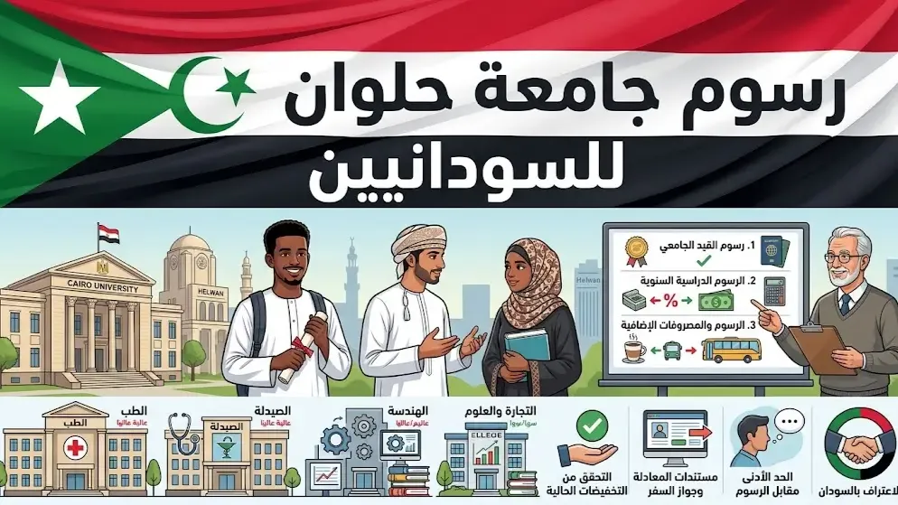 رسوم جامعة حلوان للسودانيين أسعار الكليات وتخفيض الوافدين