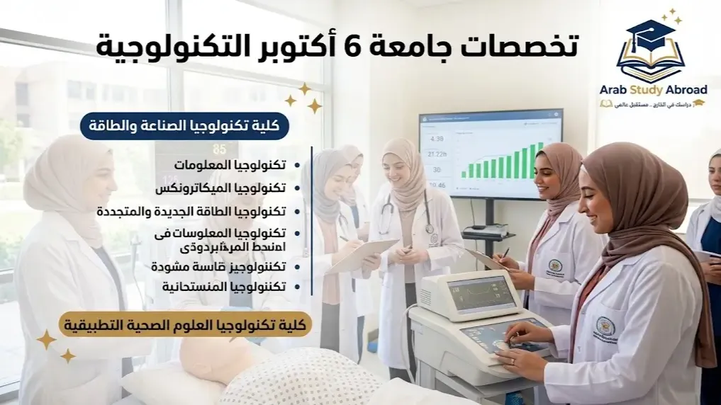 تخصصات جامعة 6 أكتوبر التكنولوجية