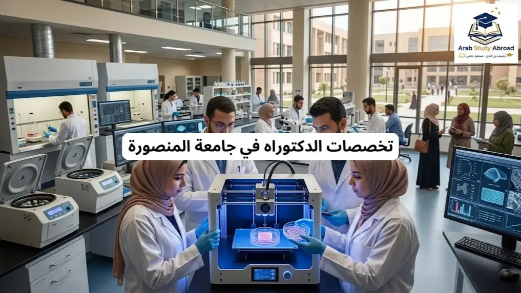 تخصصات الدكتوراه في جامعة المنصورة